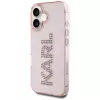 Karl Lagerfeld IML Rhinestones Logo takakuori iPhone 16, pinkki