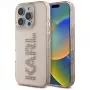 KARL LAGERFELD IML Rhinestones Logo Case iPhone 16 Pro pinkki