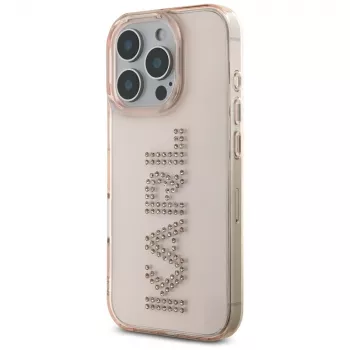 KARL LAGERFELD IML Rhinestones Logo Case iPhone 16 Pro Max pinkki
