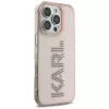 KARL LAGERFELD IML Rhinestones Logo Case iPhone 16 Pro Max pinkki