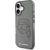 Karl Lagerfeld IML Rhinestones Karl Head Case iPhone 16 (musta)