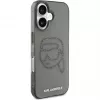 Karl Lagerfeld IML Rhinestones Karl Head Case iPhone 16 (musta)