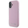 KARL LAGERFELD Saffiano Full Wrapped Elongated Metal Logo MagSafe Case Apple iPhone 16 - pinkki