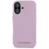 KARL LAGERFELD Saffiano Full Wrapped Elongated Metal Logo MagSafe Case Apple iPhone 16 - pinkki
