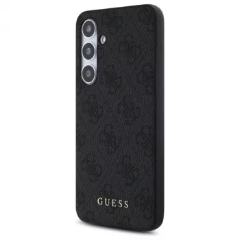 Guess 4G Metal Gold Logo takakansi Samsung Galaxy S24 FE - harmaa