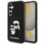 Karl Lagerfeld KLHCS24FE3DRKCNK S24 FE S721 musta/musta hardcase 3D Rubber Karl&Choupette