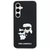 Karl Lagerfeld KLHCS24FE3DRKCNK S24 FE S721 musta/musta hardcase 3D Rubber Karl&Choupette