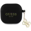 Guess Silicone 4G Charm Case AirPods 4 - musta