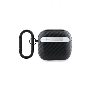 BMW BMA4CMPUCA AirPods 4 -kotelo musta PU Carbon M Collection