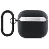 AMG AMA4SLWK AirPods 4 -kotelo musta nahka valkoinen logo