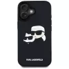 KARL LAGERFELD HC 3D Rubber DoubleHeads kuori iPhone 16, musta