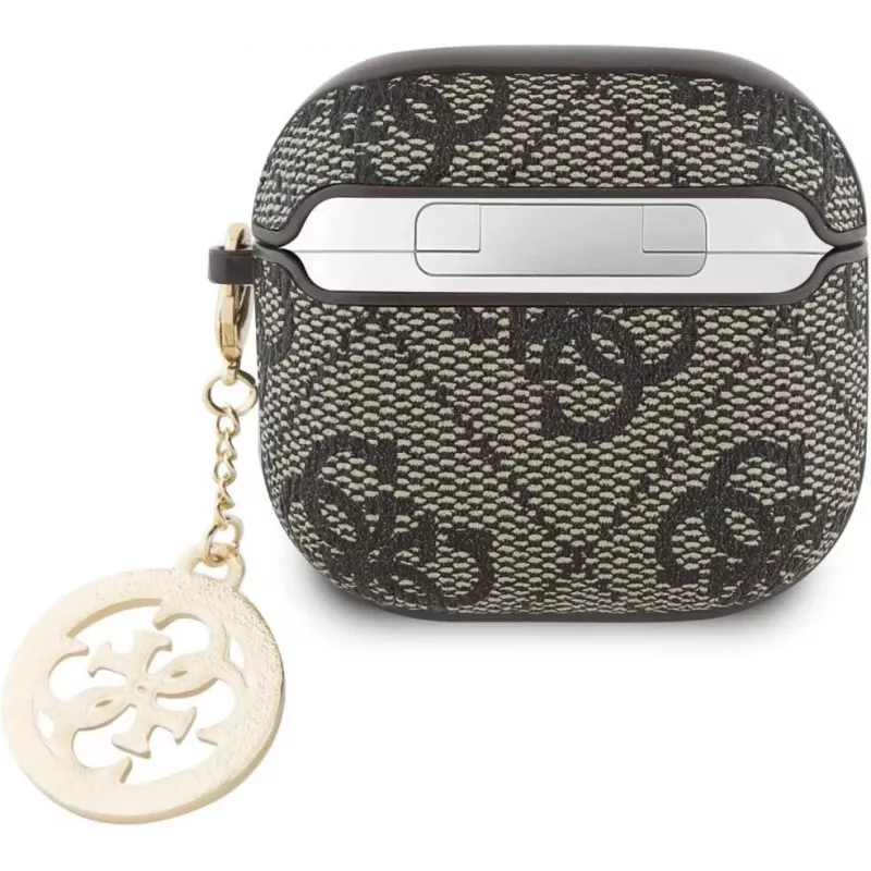 Guess 4G Strass Charm suojakuori Apple AirPods 4, ruskea