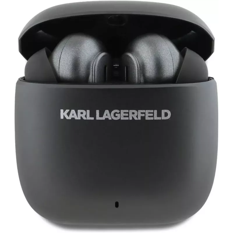 KARL LAGERFELD Metal Printed Logo TWS -nappikuulokkeet ANC/ENC - musta