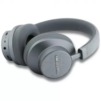 Karl Lagerfeld Saffiano Elongated Bluetooth ANC Over-Ear -kuulokkeet harmaa