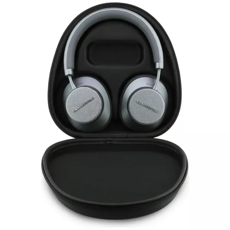 Karl Lagerfeld Saffiano Elongated Bluetooth ANC Over-Ear -kuulokkeet harmaa