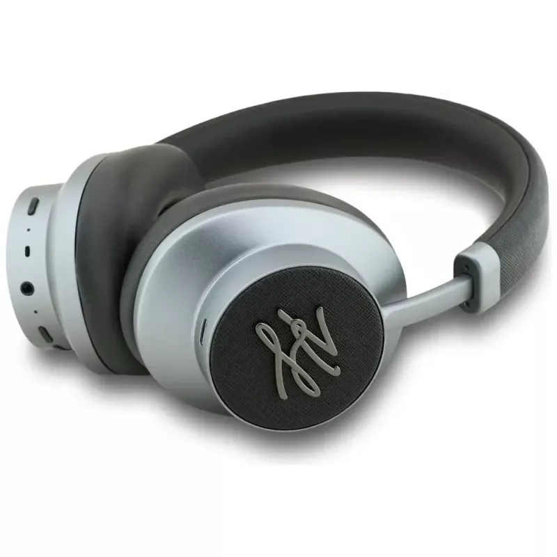 KARL LAGERFELD Grained Initials Bluetooth ANC Over-Ear -kuulokkeet musta