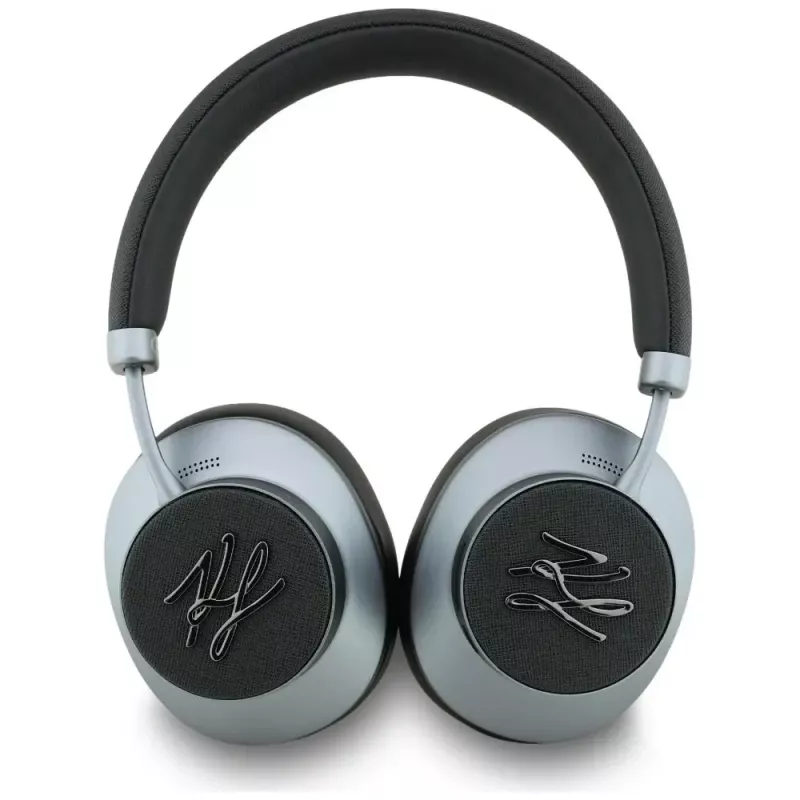 KARL LAGERFELD Grained Initials Bluetooth ANC Over-Ear -kuulokkeet musta