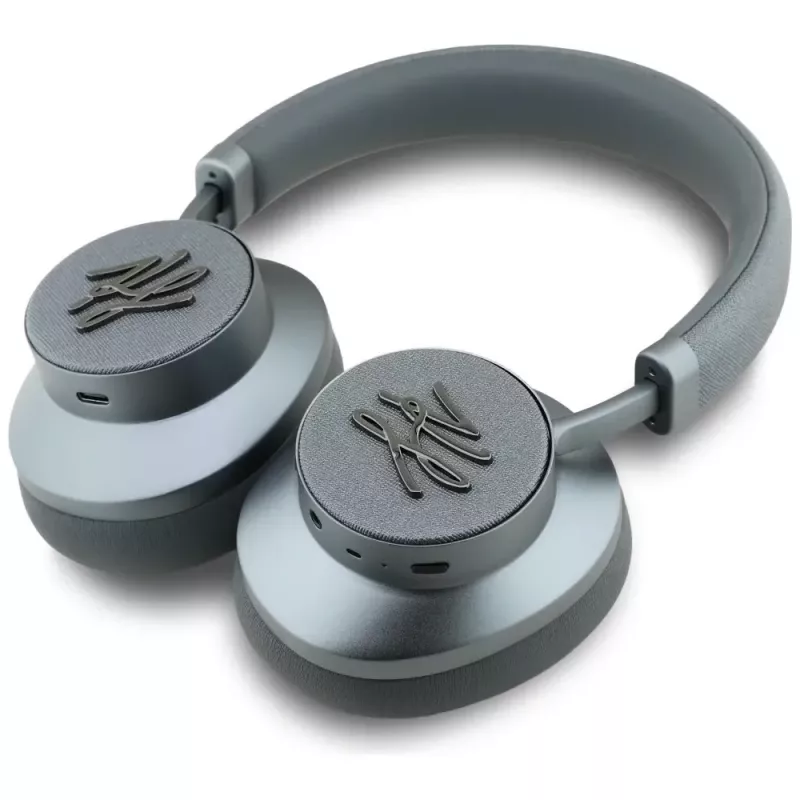 Karl Lagerfeld Grained Initials Bluetooth ANC Over-Ear -kuulokkeet harmaa