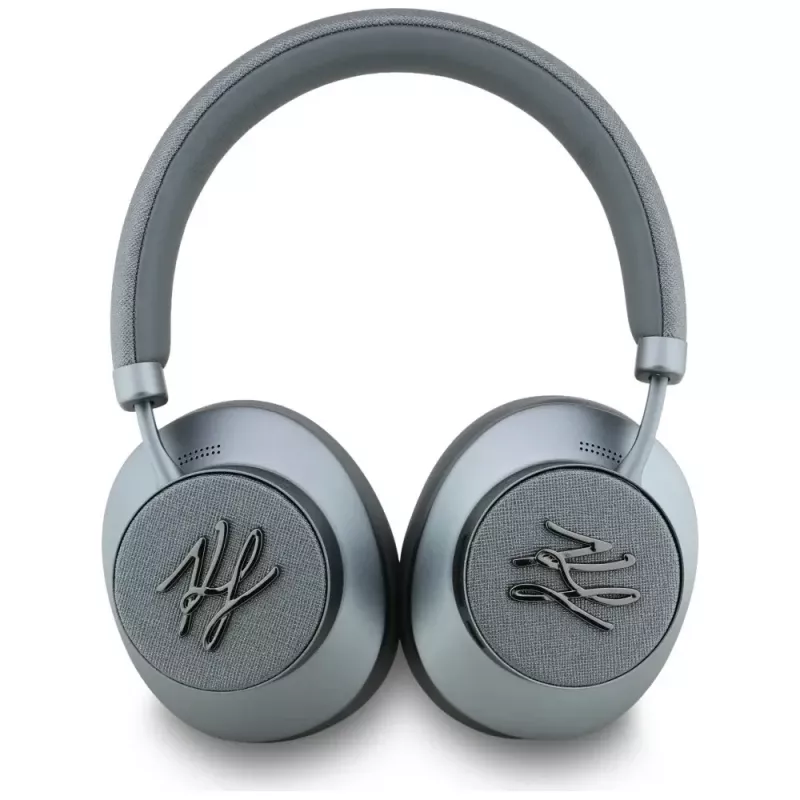 Karl Lagerfeld Grained Initials Bluetooth ANC Over-Ear -kuulokkeet harmaa