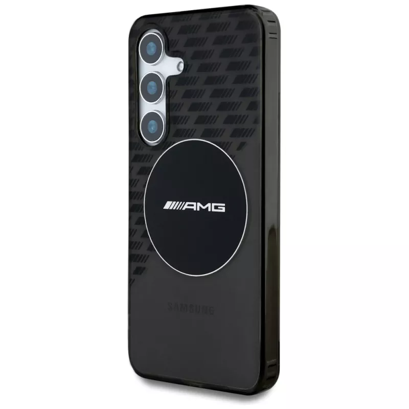 Mercedes-AMG Transparent Rhombs MagSafe kuori Samsung Galaxy S25 musta
