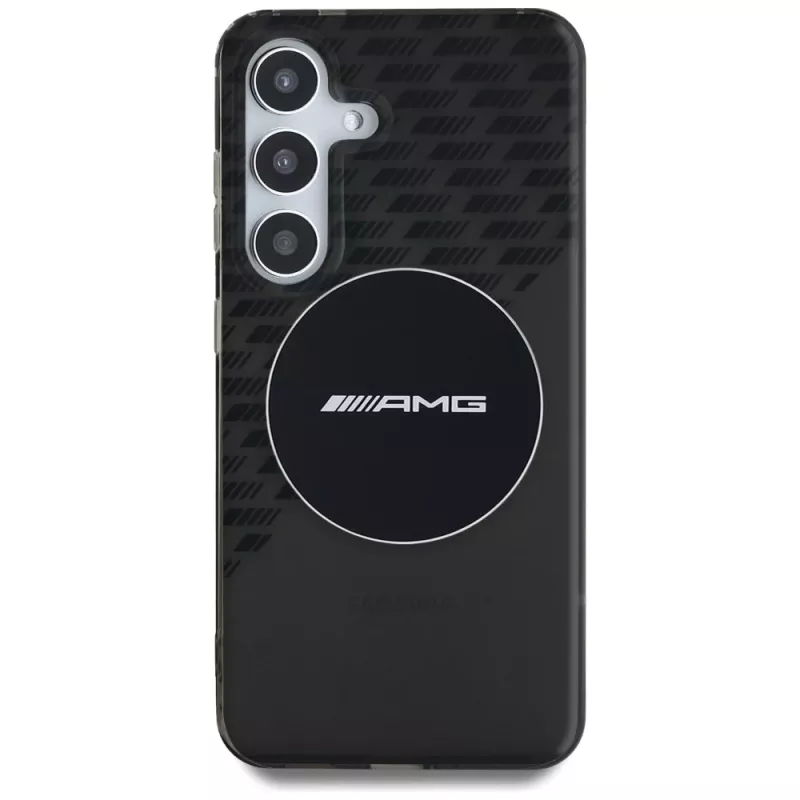 Mercedes-AMG Transparent Rhombs MagSafe kuori Samsung Galaxy S25 musta