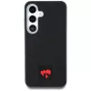 DKNY Leather Heart of NY kuori Samsung Galaxy S25 musta