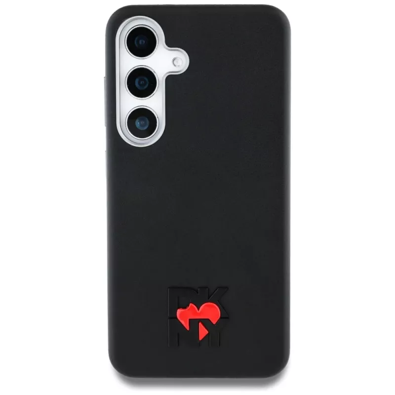 DKNY Leather Heart of NY kuori Samsung Galaxy S25 musta
