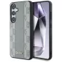 DKNY Leather Checkered Pattern MagSafe kuori Samsung Galaxy S25 - taupe