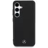 MERCEDES-BENZ Mercedes Leather Debossed Lines MagSafe kuori Samsung Galaxy S25+ musta