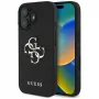 Guess Grained Big 4G Logo Small Classic Logo kuori iPhone 16 (musta)