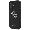 Guess Grained Big 4G Logo Small Classic Logo kuori iPhone 16 (musta)