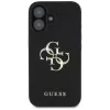 Guess Grained Big 4G Logo Small Classic Logo kuori iPhone 16 (musta)