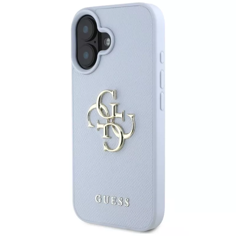 Guess Grained Big 4G Logo Small Classic Logo takakuori Apple iPhone 16 - sininen