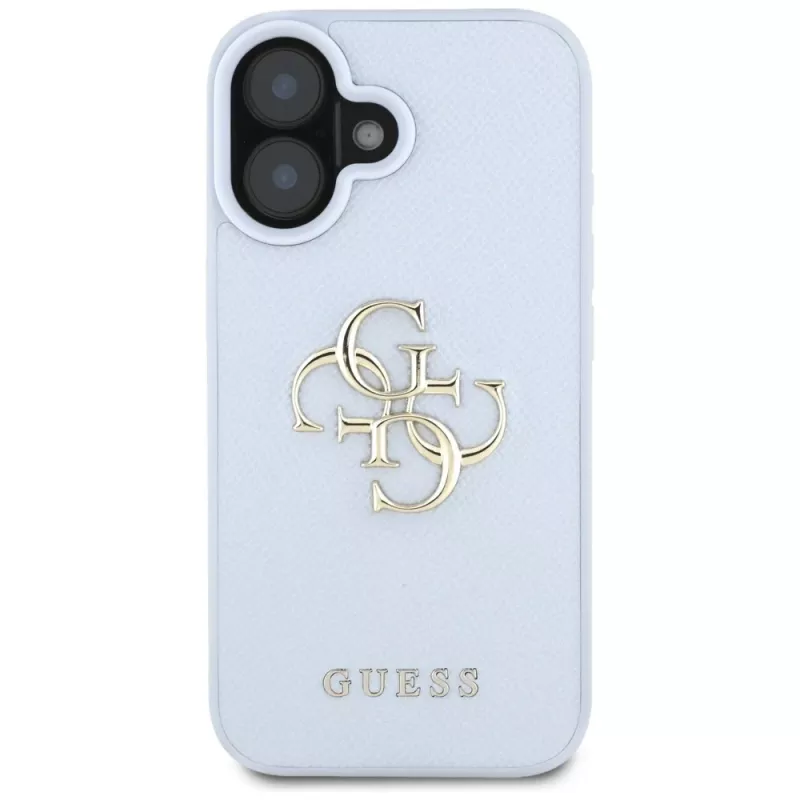 Guess Grained Big 4G Logo Small Classic Logo takakuori Apple iPhone 16 - sininen