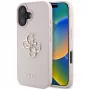 Guess Grained Big 4G Logo Small Classic Logo takakuori Apple iPhone 16 - pinkki