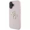 Guess Grained Big 4G Logo Small Classic Logo takakuori Apple iPhone 16 - pinkki