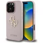 Guess Grained Big 4G Logo Small Classic Logo takakuori Apple iPhone 16 Pro (pinkki)