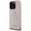 Guess Grained Big 4G Logo Small Classic Logo takakuori Apple iPhone 16 Pro (pinkki)