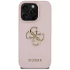 Guess Grained Big 4G Logo Small Classic Logo takakuori Apple iPhone 16 Pro (pinkki)