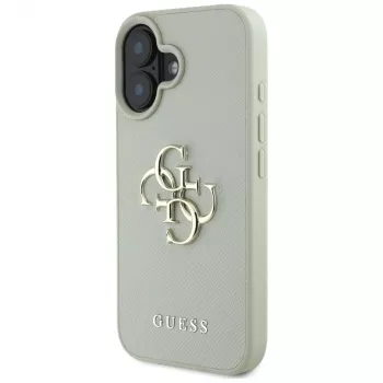 Guess Grained Big 4G Logo Small Classic takakuori iPhone 16 - vihreä