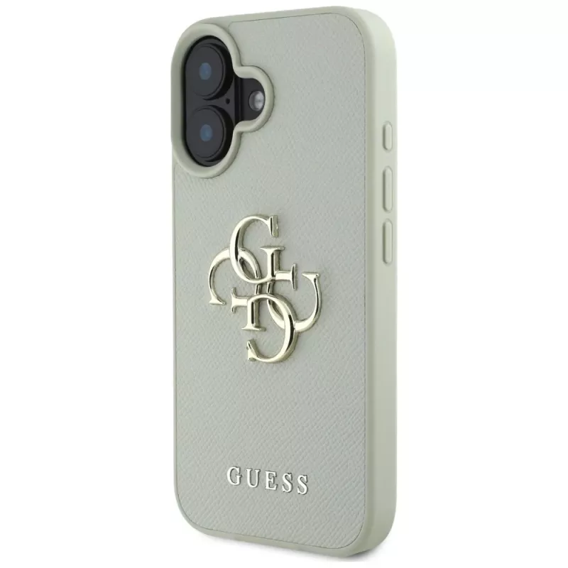 Guess Grained Big 4G Logo Small Classic takakuori iPhone 16 - vihreä
