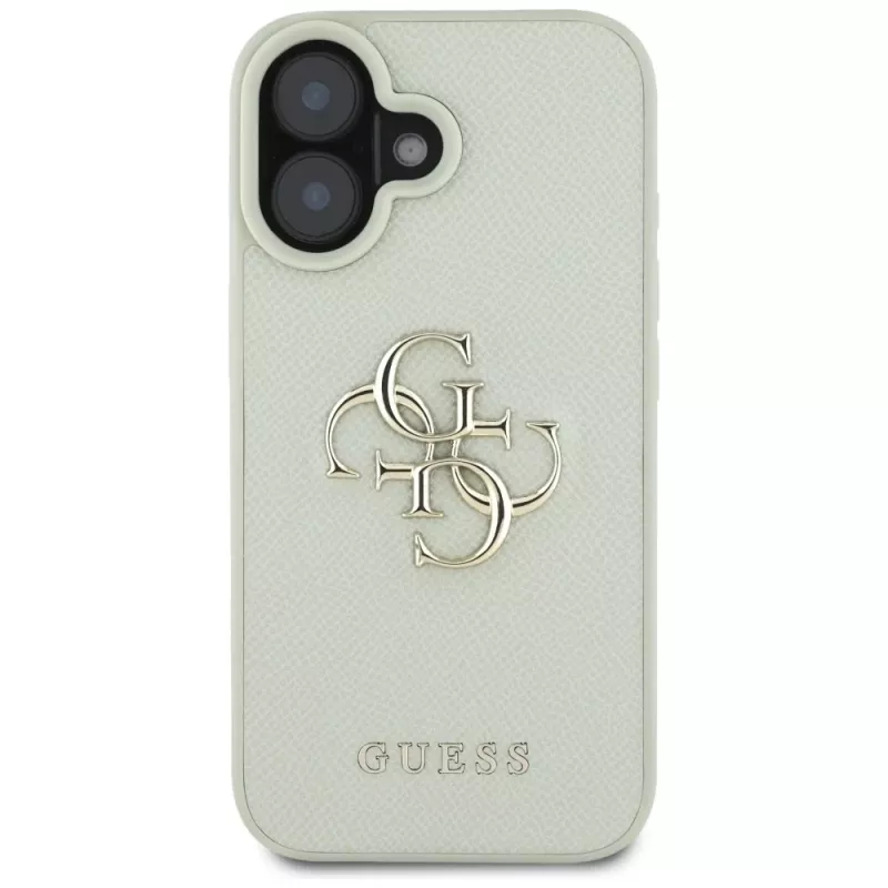 Guess Grained Big 4G Logo Small Classic takakuori iPhone 16 - vihreä