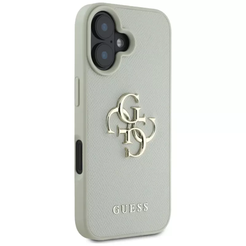 Guess Grained Big 4G Logo Small Classic takakuori iPhone 16 - vihreä