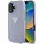 Guess Hot Stamp 4G Pattern Triangle Metal Logo kuori iPhone 16 (violetti)