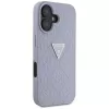 Guess Hot Stamp 4G Pattern Triangle Metal Logo kuori iPhone 16 (violetti)