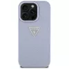 Guess Hot Stamp 4G Pattern Triangle Metal Logo takakuori iPhone 16 Pro, violetti