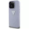 Guess Hot Stamp 4G Pattern Triangle Metal Logo kuori iPhone 16 Pro Max (violetti)