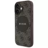 Guess 4G Circle Classic Logo MagSafe kuori iPhone 16, ruskea