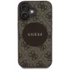 Guess 4G Circle Classic Logo MagSafe kuori iPhone 16, ruskea