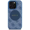 Guess 4G Circle Classic Logo MagSafe kuori iPhone 16 Pro sininen
